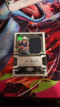 TreVeyon Henderson Patriots Rookie card 244/499