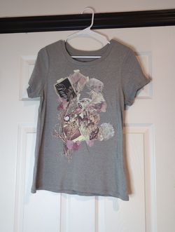 XL gray Paris graphic tee