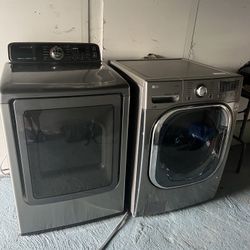 LG washer Dryer Set Stainless Steel