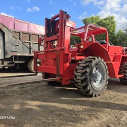 1998 MANITOU
230HC ROUGH TERRAIN DIESEL FORKLIFT 
HEAVY DUTY 8FT FORKS LATERAL SIDE TILD  & SIDE SHIFT MAST POSITIONER 
20000 LBS CAPACITY 
