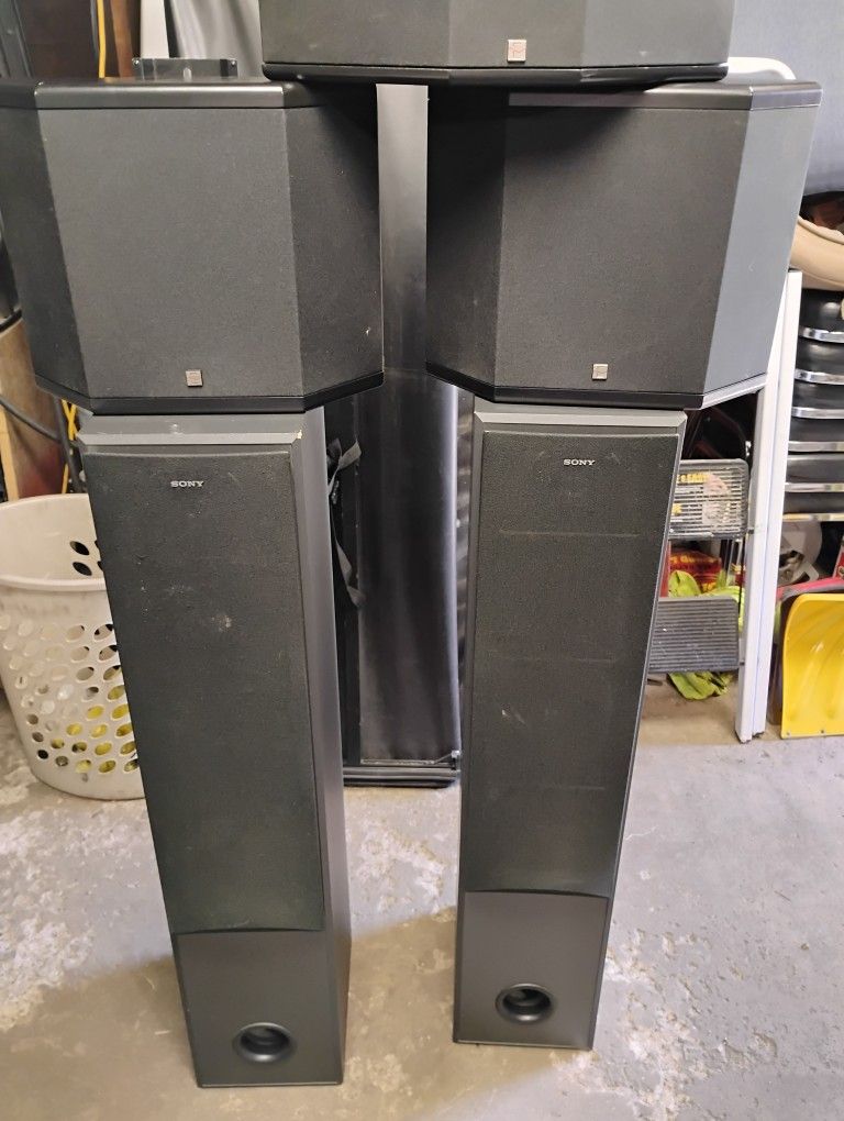 Sony Floor Speakers And Eosone speakers