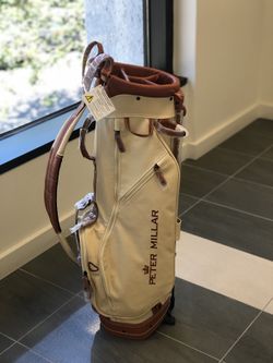 Peter Millar Crown Canvas Leather Golf Bag for Sale in Orlando FL