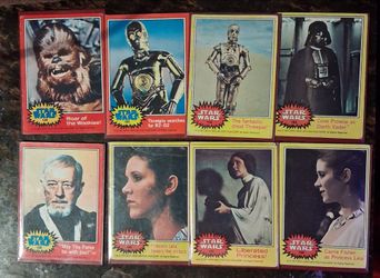 1977 Topps Star Wars Trading Cards Lot of 8