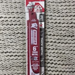 DIABLO 6 in. 8 TPI Steel Demon Carbide Reciprocating Saw Blades for Thick Metal Cutting 