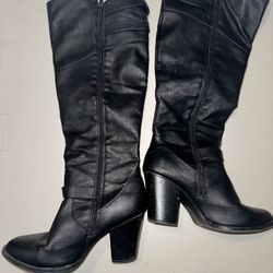 black high boots size 8.5