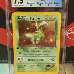 Rockets Scyther 1st Edition Holo GYM Heroes CGC 7.5