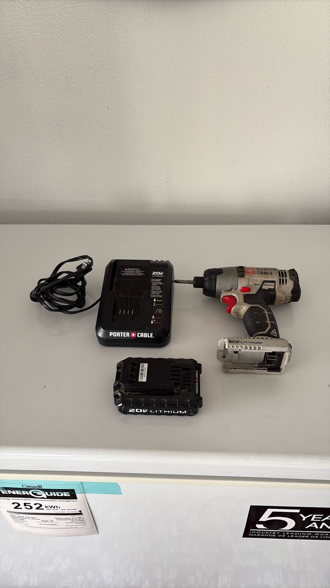 Porter cable impact gun driver 20volts