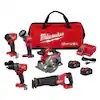 M18 FUEL 18V Lithium-Ion Brushless Cordless Combo Kit (5-Tool) with Two 5.0 Ah Batteries, 1 Charger 1 Tool Bag