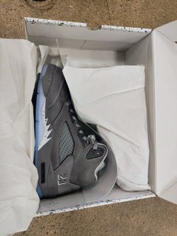 Nike Air Jordan Retro 5 Wolf Greys Size 10 Mens New With Box And Receipt NO TRADES