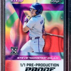 Really Nice Lot Of 2 Rookie, 1/1 Cards Keider Montero & Steve Milam MINT 