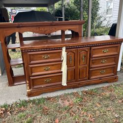 Dresser And Book Shelf