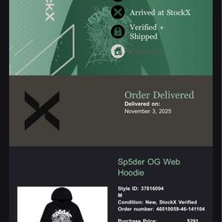 SP5DER OG WEB HOODIE