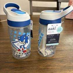 Brand New Set Of 2 Zak Reusable Water Bottles 