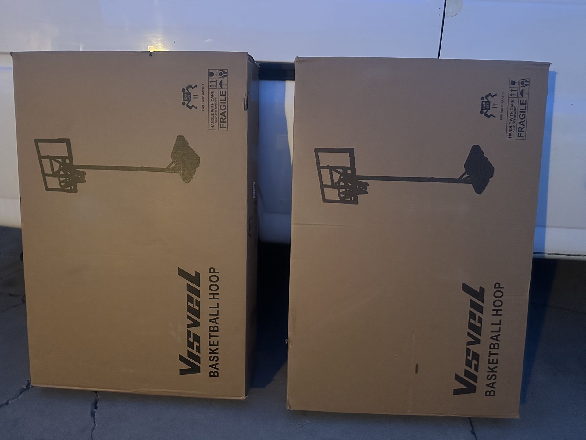 VISVEIL Basketball Hoop,Portable Basketball Hoop System for Outdoor