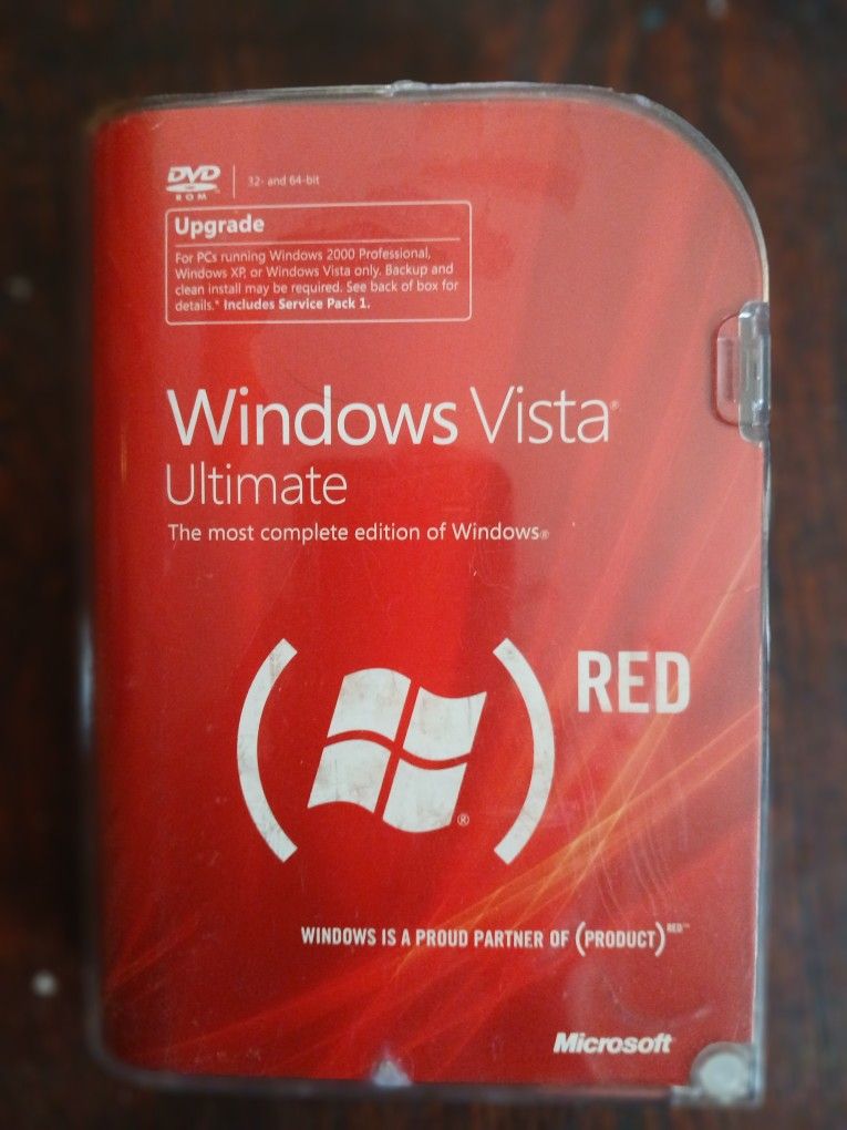 Microsoft Vista Ultimate (RED) Operating System