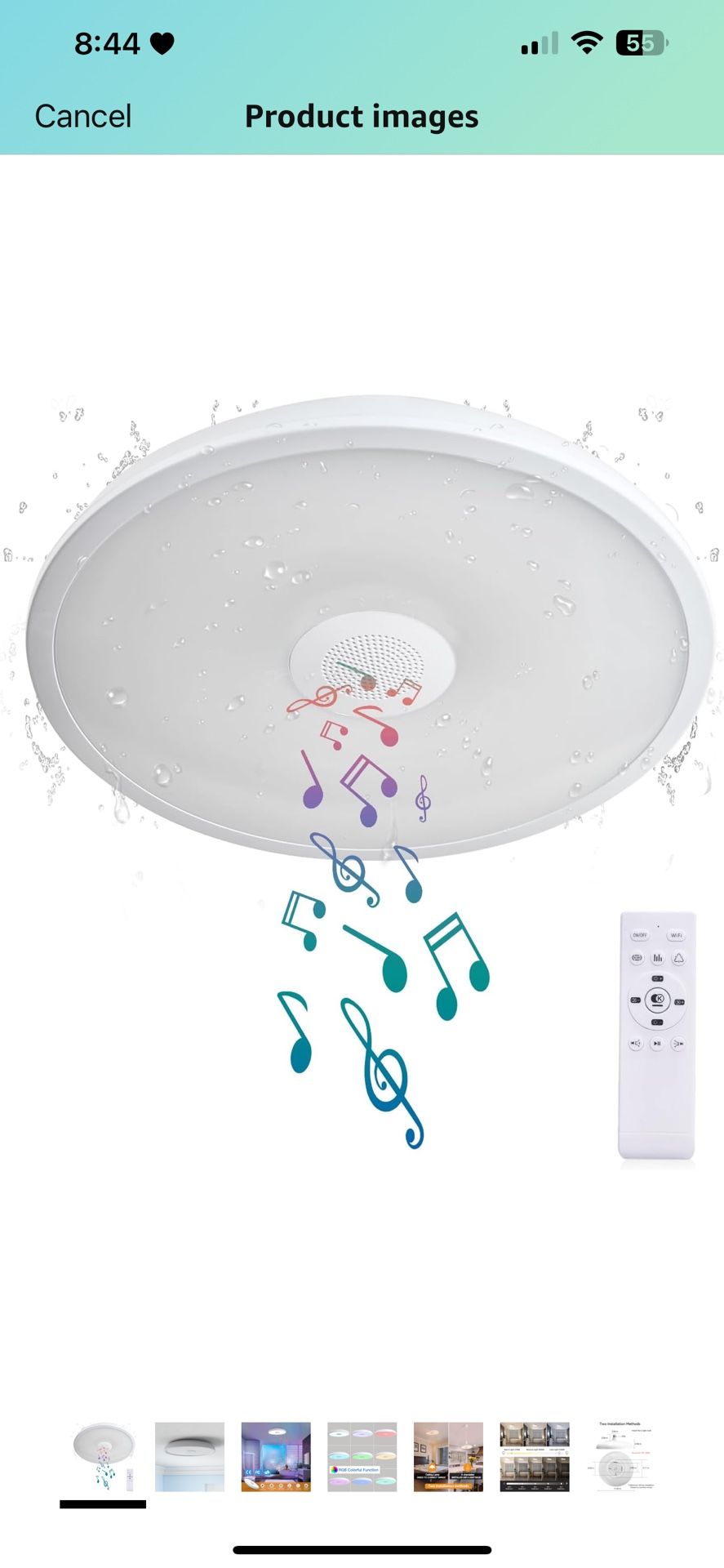 Smart Waterproof LED Ceiling Light Fixture