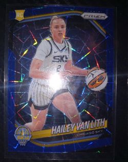 2025 Panini Prizm WNBA - Hailey Van Lith Blue Velocity Prizm (RC)