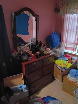 Mirrored Vanity and Clothes Drawer - Moving Sale