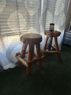 Beautiful Cedar Wood Stools