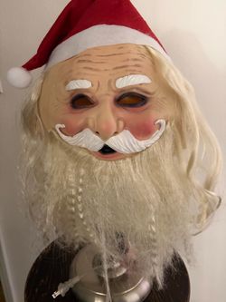 Full head face, Santa Claus Halloween mask adult Full head face, Santa Claus Halloween mask adult
