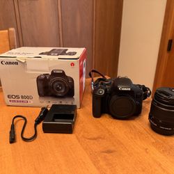 Canon EOS 800D (Rebel T7i) Full Kit