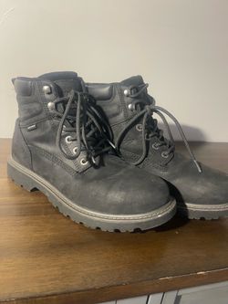 Construction Wolverine boots, water and oil proof, dark gray,  size 9 1/2