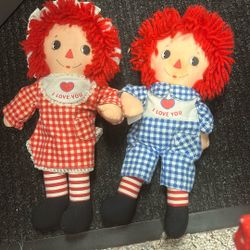 Set of Raggedy Dolls