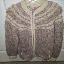Women's Zippered Sweater - Size Small 