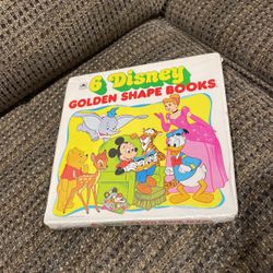 6 Disney Golden shape, Books New Sealed