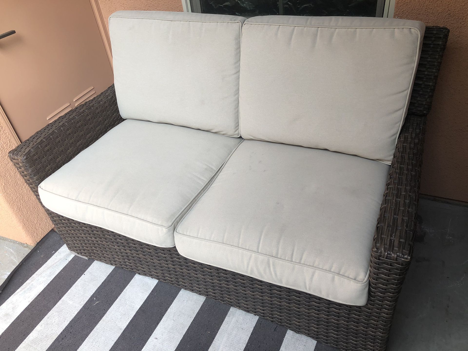 Patio/Outdoor Furniture - Wicker Loveseat from Target