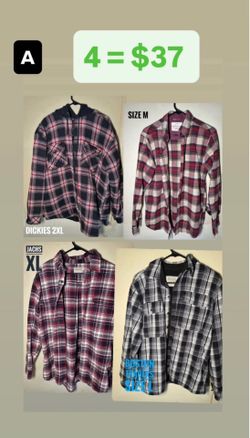 Dickies, Jachs, and Boston Traders Flannel Shirt Bundle