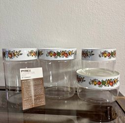 Vintage Pyrex Spice O’ Life Canister Set 7075-8 | New Old Stock in Box