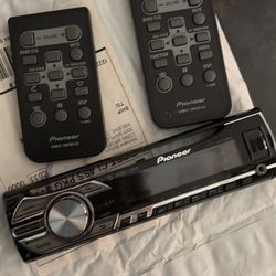 Pioneer Car Stereo Head Unit w/ 2 Remotes
