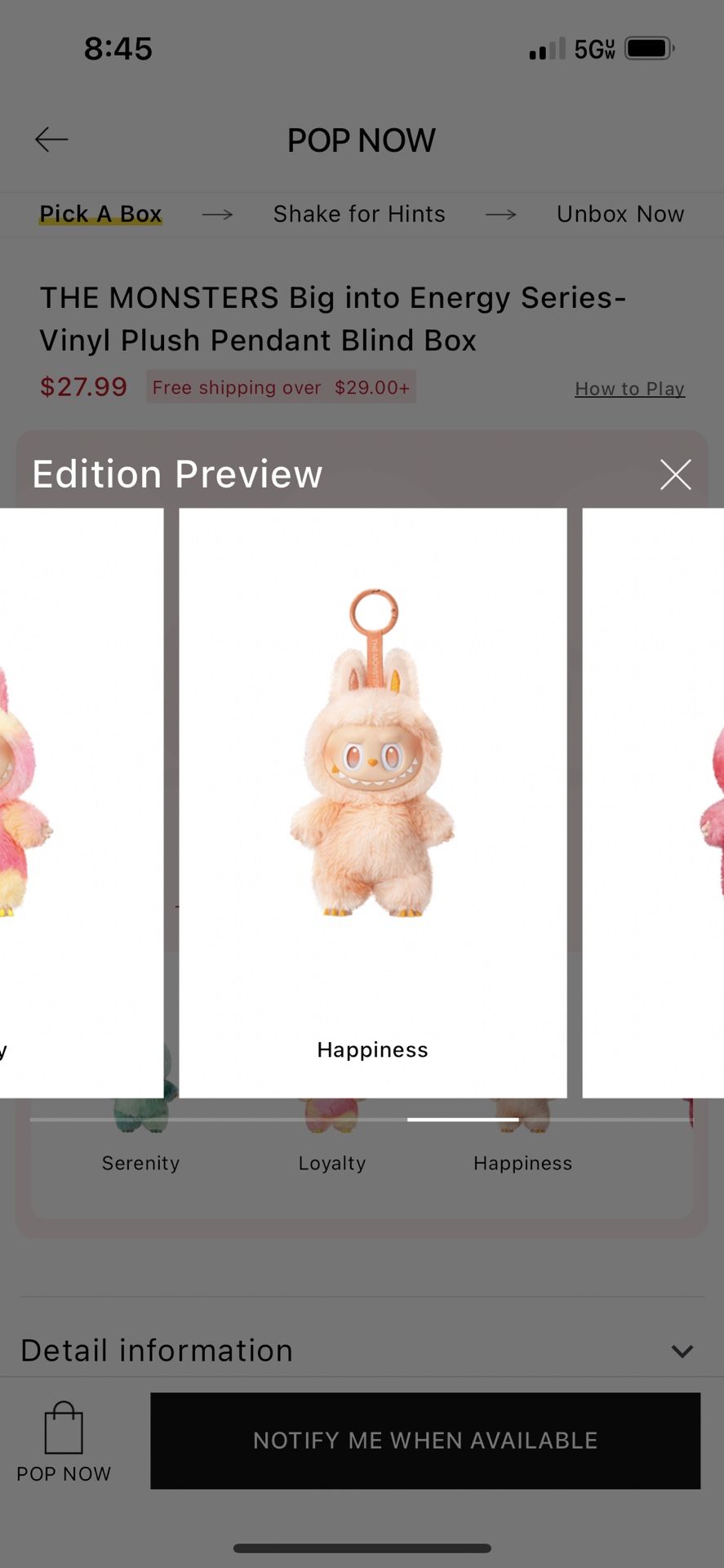 Labubu Big Into Energy (Happiness)