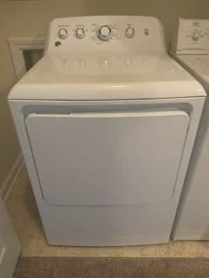 GE 6.2 cu. ft. 240 Volt White Electric Vented Dryer