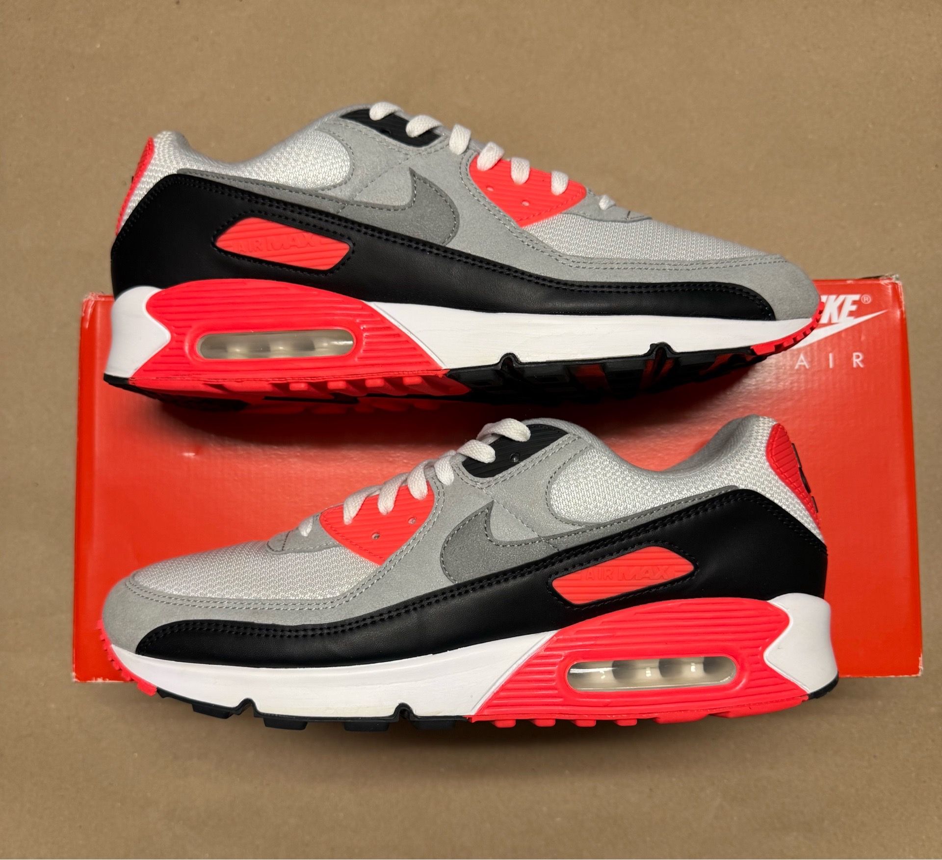Nike Air Max 90 OG Infrared 2020 Mens sz 14 Running Shoes Rare!