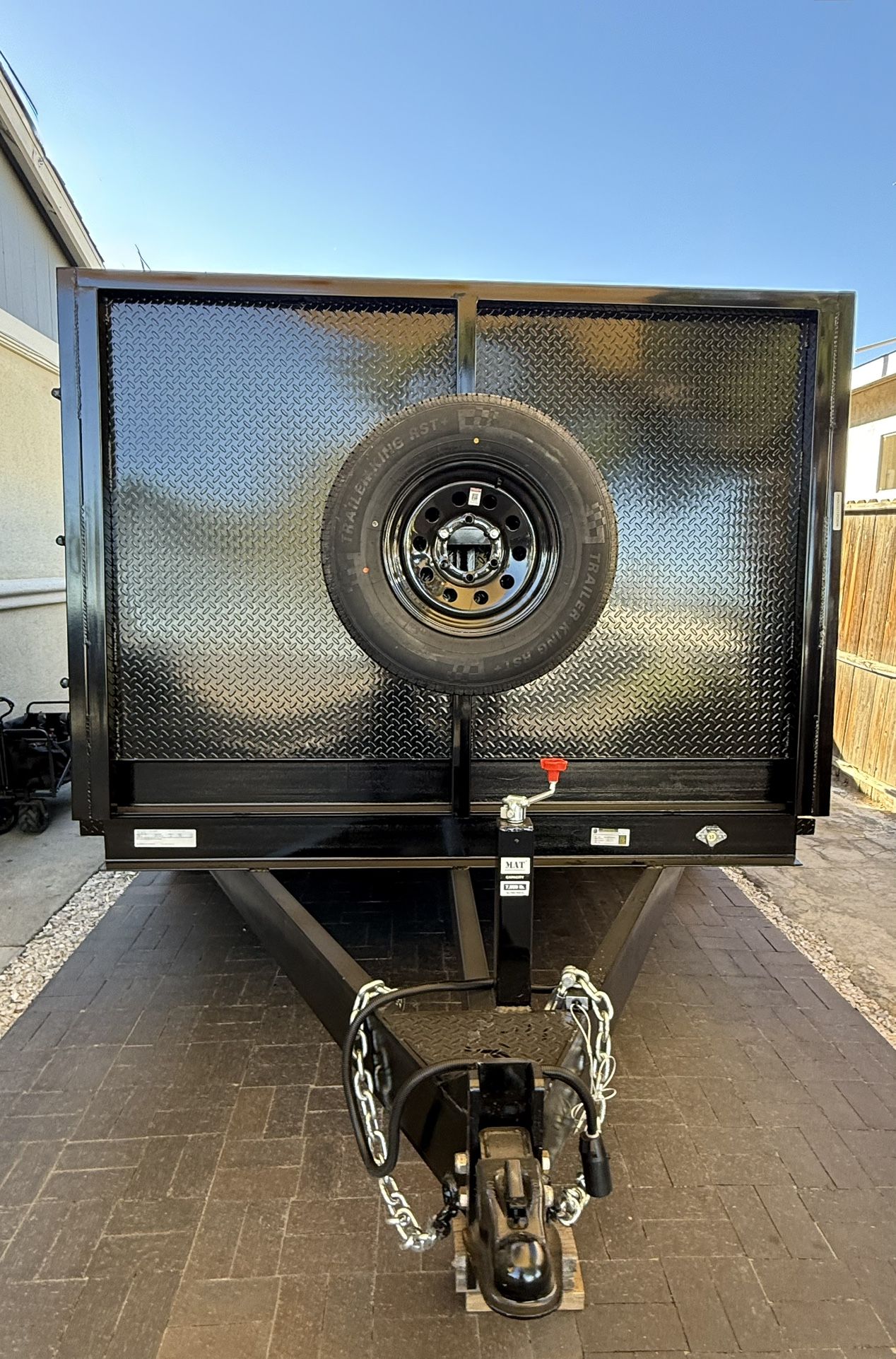 New 8x4x12 Scissor Lift Hydraulic Dump Trailer with Ramps