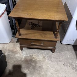 Nightstand Or Side Table With Outlet