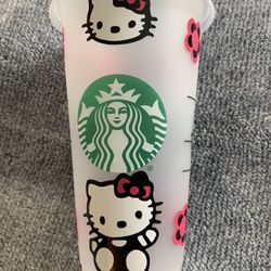 Hello Kitty Customize Starbucks Cup