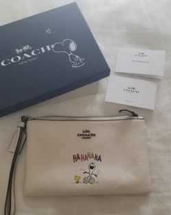 Coach Snoopy Woodstock Wristlet 