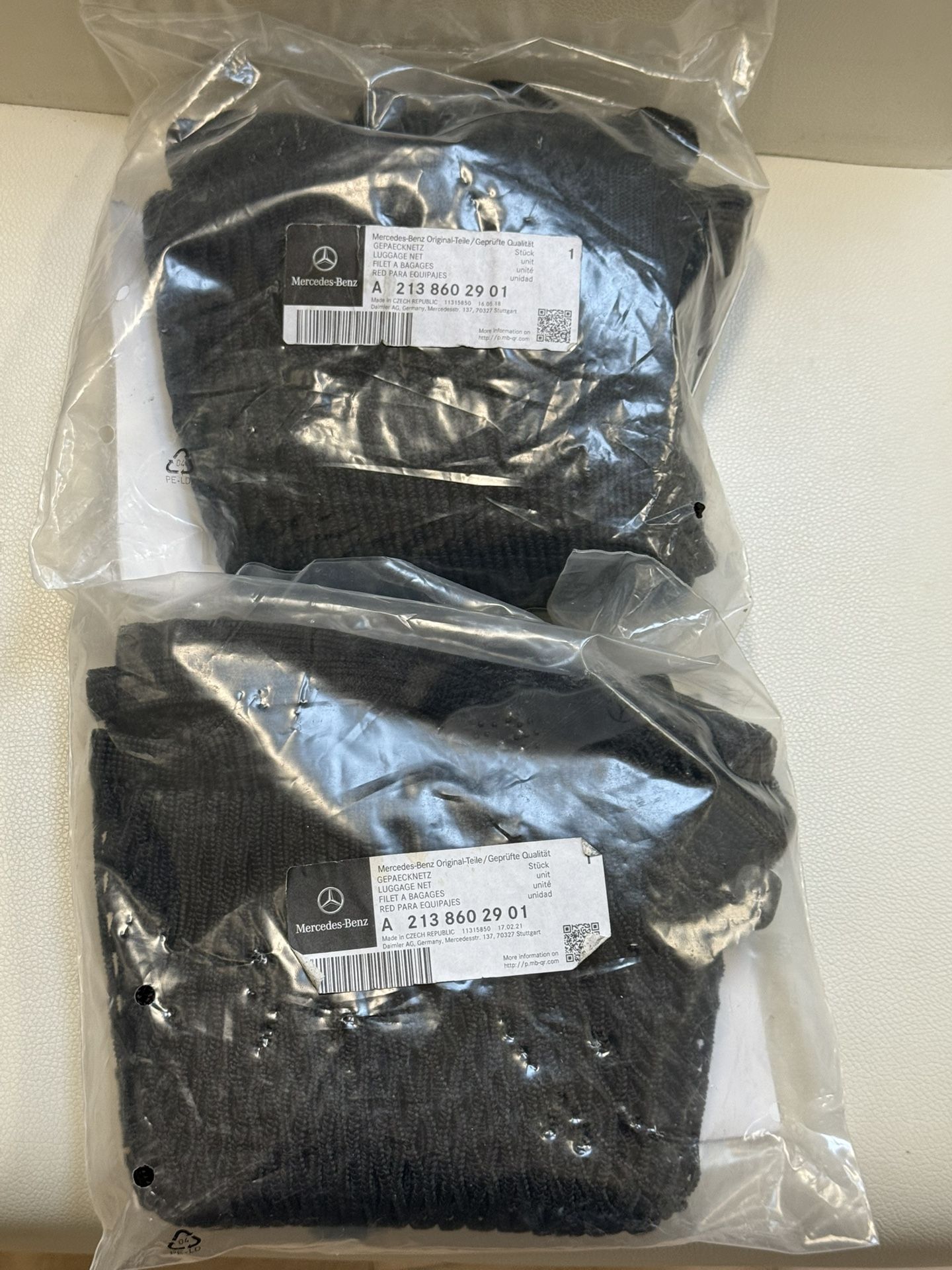 Two (2) Mercedes Benz Luggage Nets Brand New