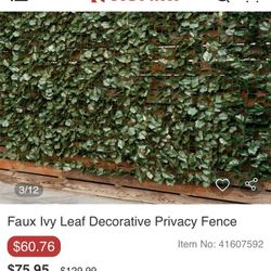 Fake Leave Fence