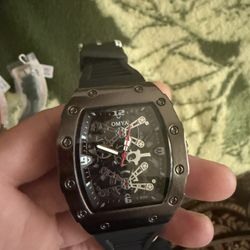 OMYA Water Resistance Stainless Steel Watch 