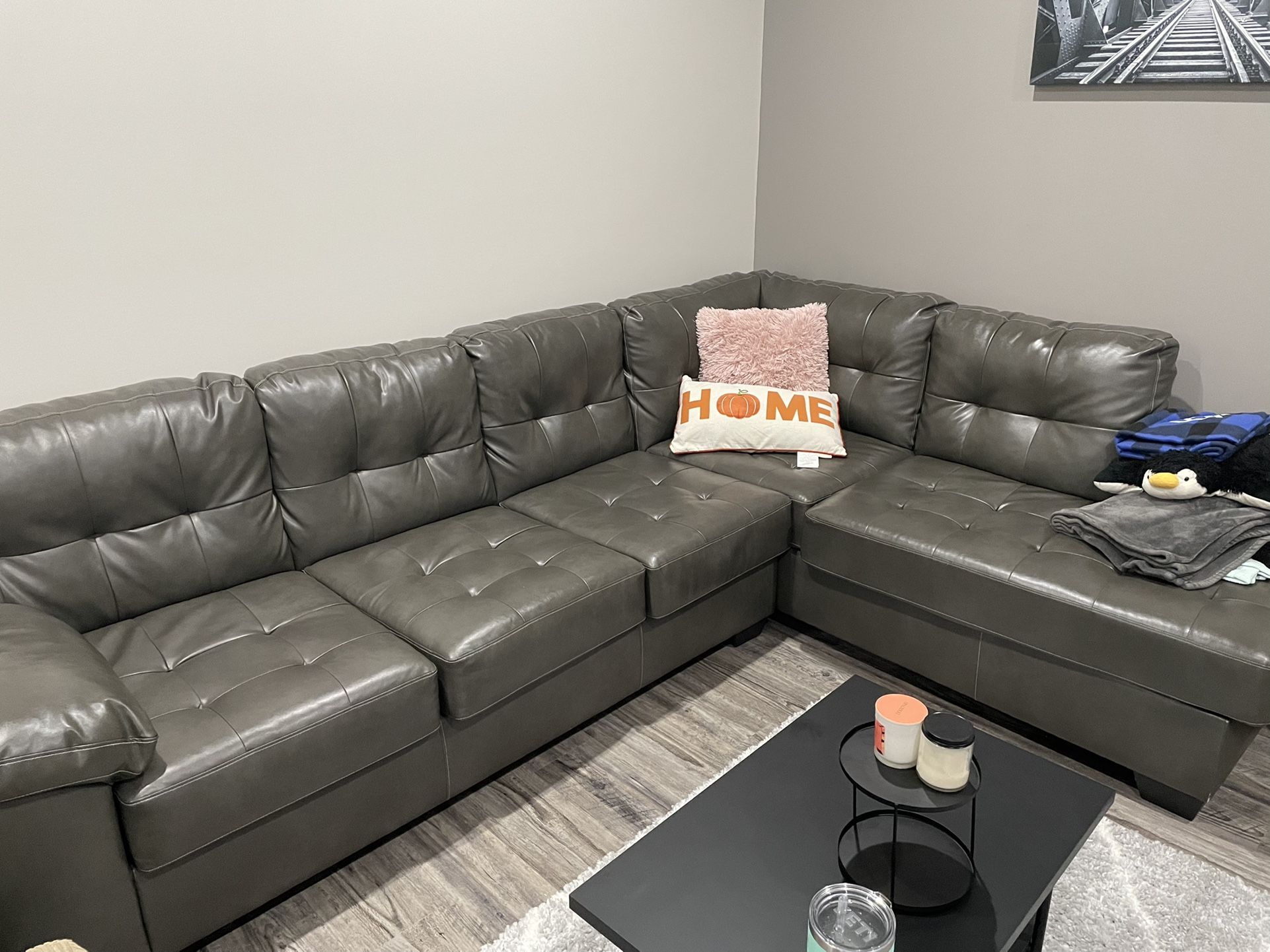 Leather Sectional 