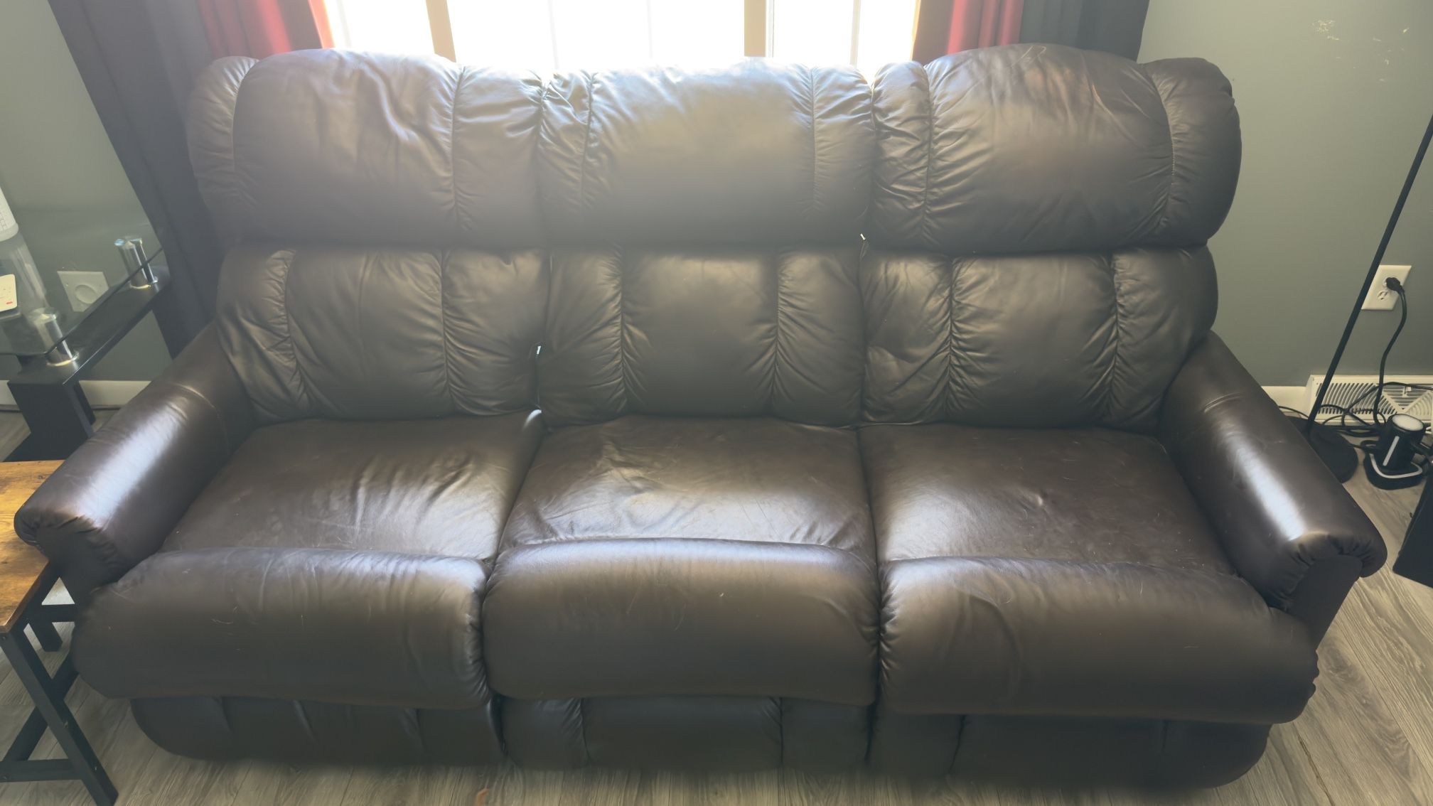 Brown Leather Couch
