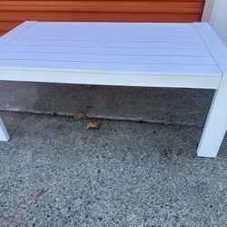 New Outdoor Patio Furniture White Coffee Table