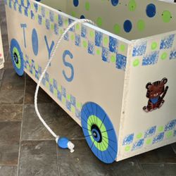 Kids Toy Wagon & Matching Rocking Chair
