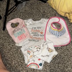 Baby Clothes/bibs/diapers 