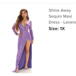 Purple Sequin Dress