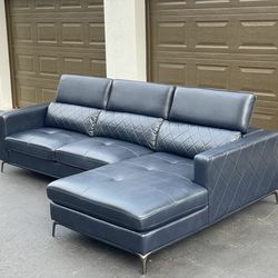 Couch/Sofa Sectional - Faux Leather - Delivery Available 🚛